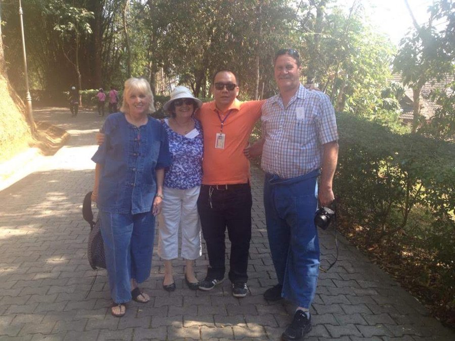 Guests with local Chiang Mai private drivers